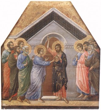 Duccio Painting - Dudando de la escuela Thomas Sienese Duccio